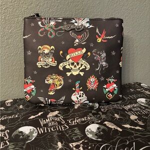 Ed Hardy Multicolor Tattoo Print Bag